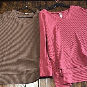 Zenana waffle tunic bundle size M